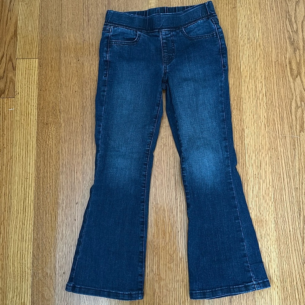Cat & Jack flare elastic waist jeans.